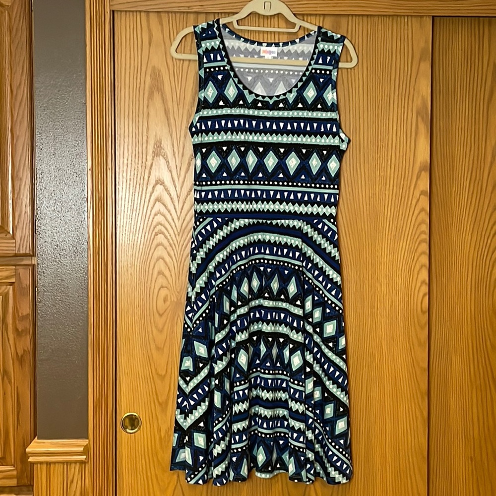 LuLaRoe Nicki A-Line Sleeveless dress, Sz L